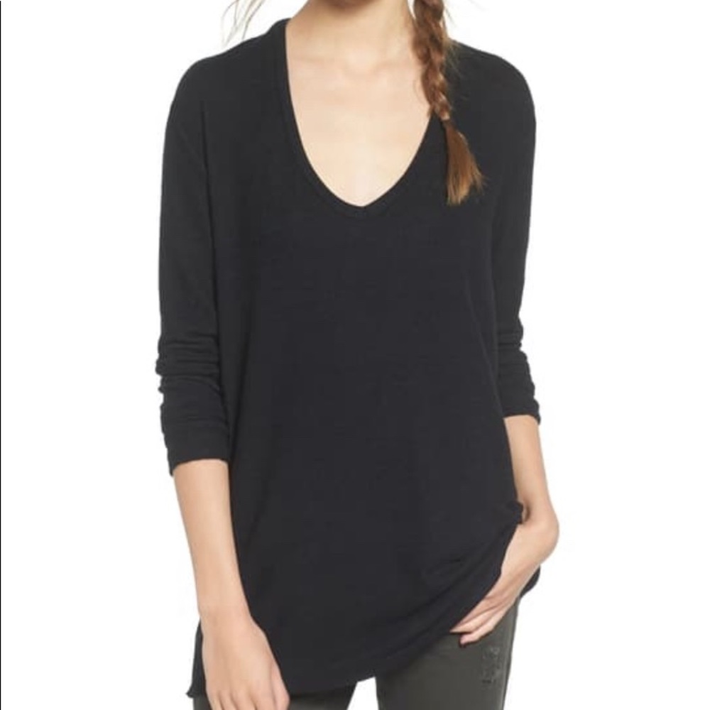 BP Cozy V neck sweater. Black.